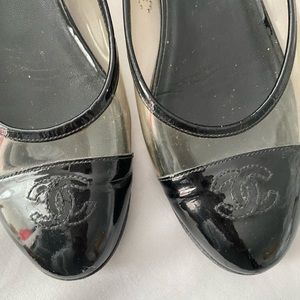 Chanel Clear Flats